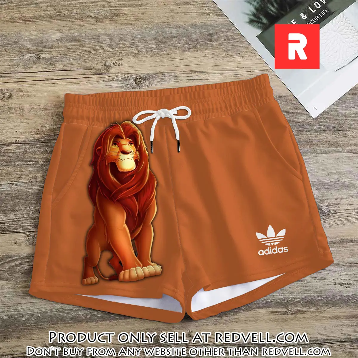 Premium lion king in adidas women shorts lady beach shorts wms1081 rv5555388